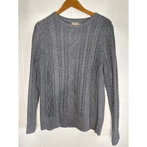 L.L. Bean 100% cotton chunky knit sweater large